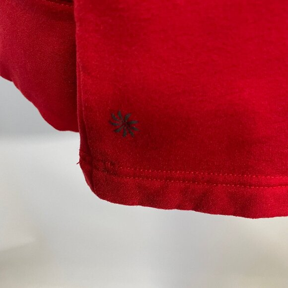 Athleta Altitude Polartec Funnel Neck Sweatshirt Womens 2X Red Athleisure Pocket - Picture 5 of 7